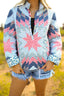 Adeline Patchwork Americana Quilted Pullover *Web Exclusive*