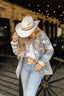 Birdie Cowgirl Chambray Quilted Snap Jacket