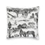 Aledo Toile Black Quilted 20" Pillow