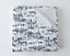 Aledo Toile Navy Baby Blanket