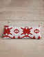 Anabelle Patchwork Red Quilted Oblong 14" x33" Pillow