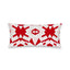 Anabelle Patchwork Red Oblong Pillow