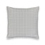 Anthia Gingham Grey Quilted 20" Pillow