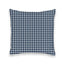 Anthia Gingham Navy Quilted 20" Pillow