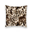 Bella Hide Brown Quilted 20" Pillow