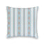 Bella Stripe Blue Quilted 20" Pillow