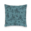 Birdie Teal Quilted 20" Pillow