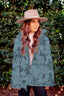 Birdie Cowgirl Teal Quilted Snap Jacket