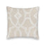 Cane Lattice Linen Quilted 20" Pillow