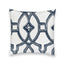 Cane Lattice Navy Quilted 20" Pillow