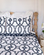 Cane Lattice Navy Quilt