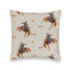 Casey Cowgirl Patchwork Linen Quilted 20" Pillow