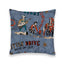 Cattle Drive Chambray Quilted 20" Pillow