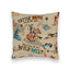 Cattle Drive Linen Quilted 20" Pillow