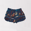 Cattle Drive Navy Quilted Scallop Shorts