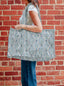 Charlotte Blue Quilted Tote