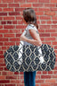 Charlotte Navy Quilted Weekender Duffle Bag