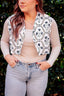 Charlotte White & Navy Quilted Tara Vest