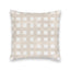 Ellie Plaid Linen Quilted 20" Pillow