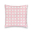 Ellie Plaid Pink Quilted 20" Pillow