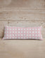 Ellie Plaid Pink Quilted Oblong 14" x33" Pillow