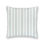 French Stripe Seaglass Quilted 20" Pillow