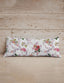 Grace Floral Pink Quilted Oblong 14" x33" Pillow