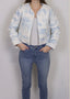 Aledo Toile Blue Cropped Jacket