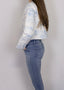 Aledo Toile Blue Cropped Jacket