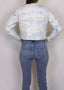 Aledo Toile Blue Cropped Jacket