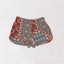 Laramie Patchwork Coral Quilted Scallop Shorts