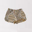 Laramie Patchwork Gold Quilted Scallop Shorts