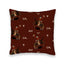 Lazy J Maroon Quilted 20" Pillow