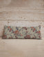 Natalie Floral Coral Quilted Oblong 14" x33" Pillow