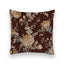 Natalie Floral Maroon Quilted 20" Pillow