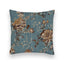 Natalie Floral Teal Quilted 20" Pillow