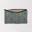 Natalie Floral Teal Quilted Makeup Bag