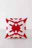 Anabelle Patchwork Red Slub Pillow