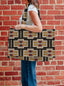 Pecos Black Quilted Tote