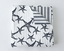 All Over Starfish Navy Baby Blanket