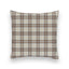 Remi Plaid Grey Quilted 20" Pillow