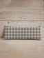 Remi Plaid Grey Quilted Oblong 14" x33" Pillow