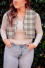 Remi Plaid Grey Quilted Tara Vest