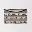 Riata Stripe Coral Quilted Makeup Bag