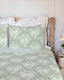 Rose Toile White / Sage Quilt