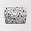 Charlotte White & Navy Makeup Bag