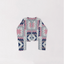 Adeline Patchwork Americana Cropped Quilted Jacket