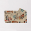 Cattle Drive Linen Quilted Clutch Bag