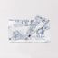 Donkey Toile Blue Quilted Clutch Bag