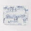 Donkey Toile Blue Quilted Laptop Bag